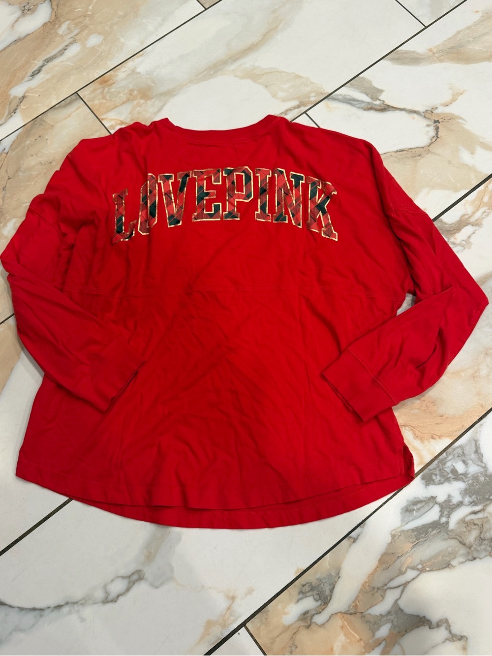 PINK Victoria's Secret Red Kids Tee